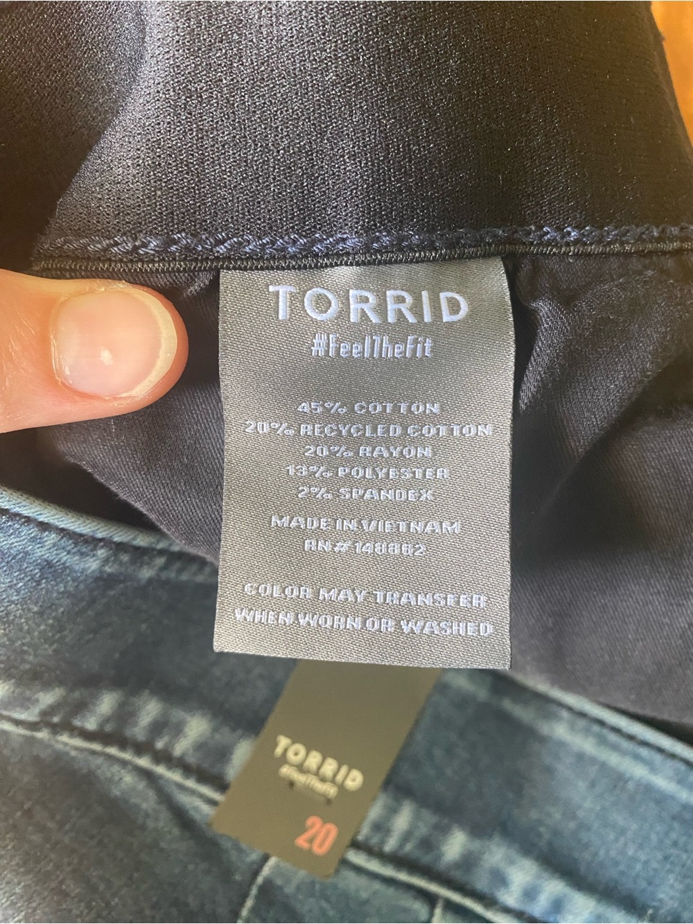 NWT Torrid Super Soft Denim Trouser Short Casual Resort Summer Wear Size 20 - Picture 8 of 9